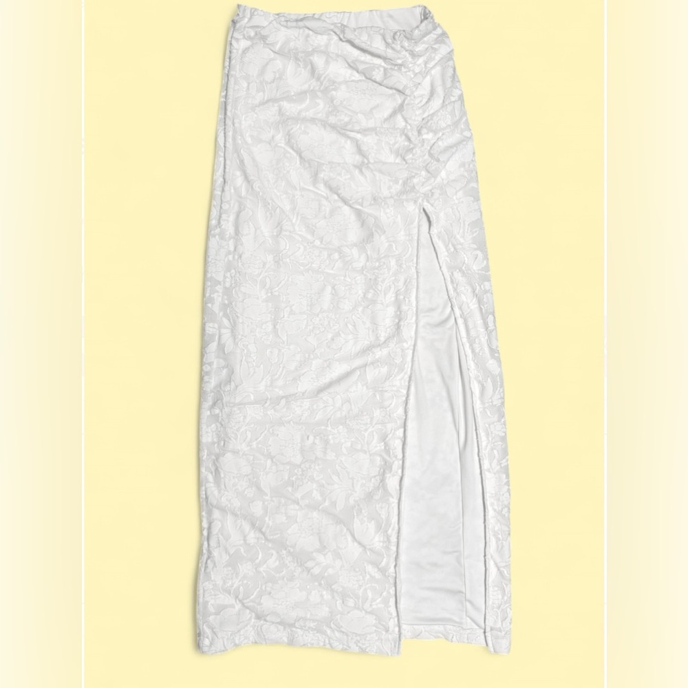 Elegant White Maxi Skirt